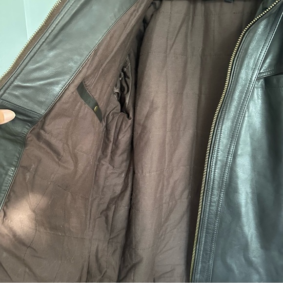 Wilson’s Leather Sean Vintage Leather Jacket Brown Large - Picture 8 of 12